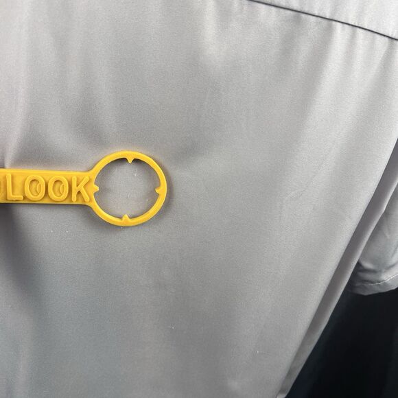 Royaura Hawaiian Bowling Shirt Gray Bamboo Print Casual Short Sleeve Button Down - Picture 6 of 14